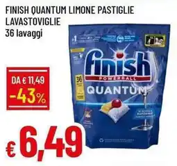 Galassia Finish quantum limone pastiglie lavastoviglie offerta