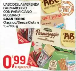 Crai L'abc della merenda parmareggio con parmigiano reggiano GRAN TERRE offerta