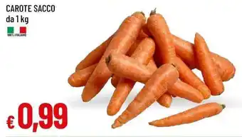 Galassia Carote sacco offerta