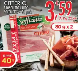 Crai Citterio prosciutto crudo sofficette offerta