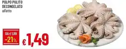 Galassia Polpo pulito decongelato offerta