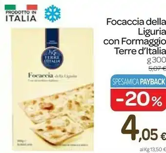 Carrefour Express Focaccia della liguria con formaggio offerta