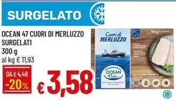 Galassia Ocean 47 cuori di merluzzo surgelati offerta