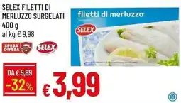 Galassia Selex filetti di merluzzo surgelati offerta