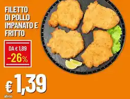 Galassia Filetto di pollo impanato e fritto offerta