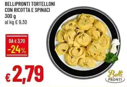 Galassia Bellipronti tortelloni con ricotta e spinaci offerta