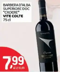 Crai Barbera d'alba superiore doc "croere" VITE COLTE offerta