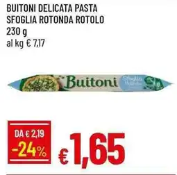 Galassia Buitoni delicata pasta sfoglia rotonda rotolo offerta