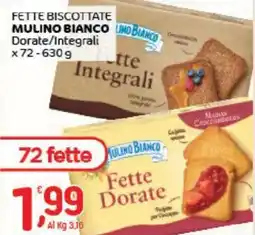 Crai Fette biscottate mulino bianco dorate/integrali offerta