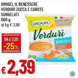 Galassia Orogel il benessere verdurì zucca e carote surgelati offerta