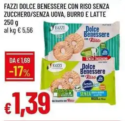 Galassia Fazzi dolce benessere con riso senza zucchero/senza uova, burro e latte offerta