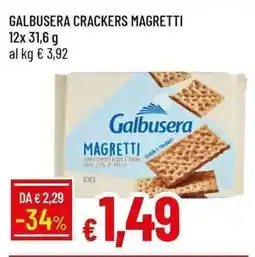 Galassia Galbusera crackers magretti offerta