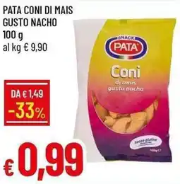 Galassia Pata coni di mais gusto nacho offerta