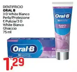 Crai Dentifricio oral b 3 d white bianco perla/protezione e pulizia/3 d white bianco ghiaccio offerta