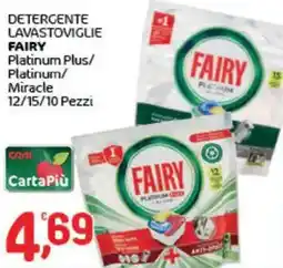 Crai Detergente lavastoviglie fairy platinum plus/ platinum/ miracle offerta