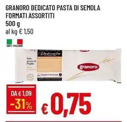 Galassia Granoro dedicato pasta di semola offerta