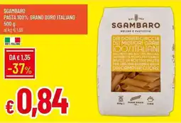 Galassia Sgambaro pasta 100% grano duro italiano offerta