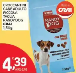 Crai Croccantini cane adulto piccola taglia randy dog CRAI offerta