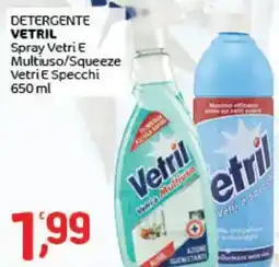 Crai Detergente vetril spray vetri e multiuso/squeeze vetri e specchi offerta