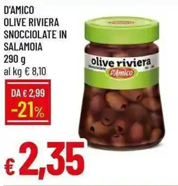 Galassia D'amico olive riviera snocciolate in salamoia offerta