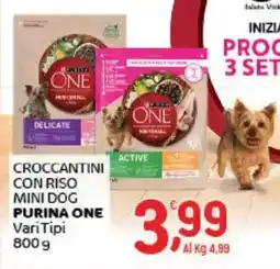 Crai Croccantini con riso mini dog PURINA ONE offerta