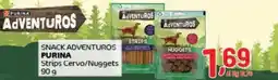 Crai Snack adventuros purina strips cervo/nuggets offerta