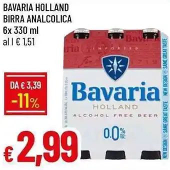Galassia Bavaria holland birra analcolica offerta