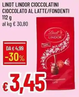 Galassia Lindt lindor cioccolatini cioccolato al latte/fondenti offerta