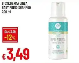 Galassia Bios&derma linea baby primo shampoo offerta