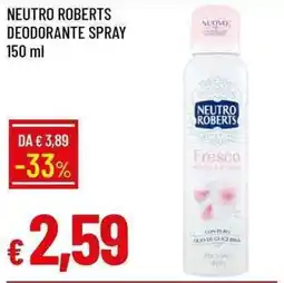Galassia Neutro roberts deodorante spray offerta