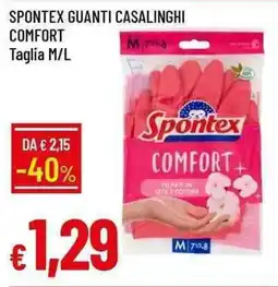 Galassia Spontex guanti casalinghi comfort offerta
