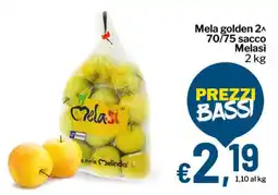 Qui Discount Mela golden 2^ 70/75 sacco Melasì offerta