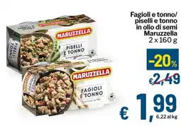 Qui Discount Fagioli e tonno/ piselli e tonno in olio di semi Maruzzella offerta