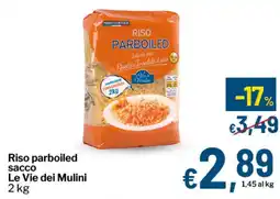 Qui Discount Riso parboiled sacco Le Vie dei Mulini offerta
