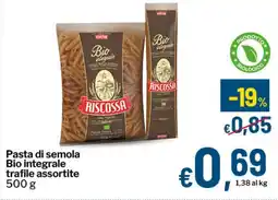 Qui Discount Pasta di semola Bio integrale offerta