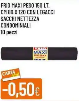 Galassia Frio maxi peso con legacci sacchi nettezza condominiali 10 pezzi offerta