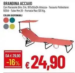 Galassia Brandina acciaio offerta