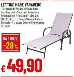 Galassia Lettino mare varadero offerta