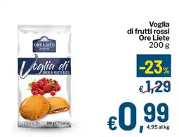 Qui Discount Voglia di frutti rossi Ore Liete offerta