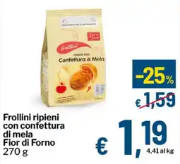 Qui Discount Frollini ripieni con confettura di mela Fior di Forno offerta