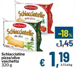 Qui Discount Schiacciatine pizza/olive vaschetta offerta