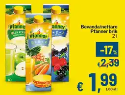 Qui Discount Bevanda/nettare Pfanner brik offerta