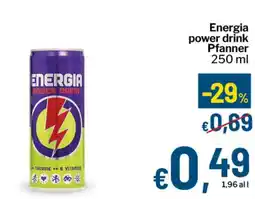 Qui Discount Energia power drink Pfanner offerta
