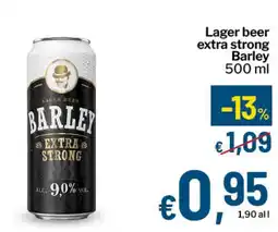 Qui Discount Lager beer extra strong Barley offerta
