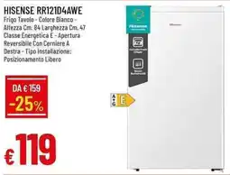 Galassia HISENSE RR121D4AWE Frigo Tavolo offerta