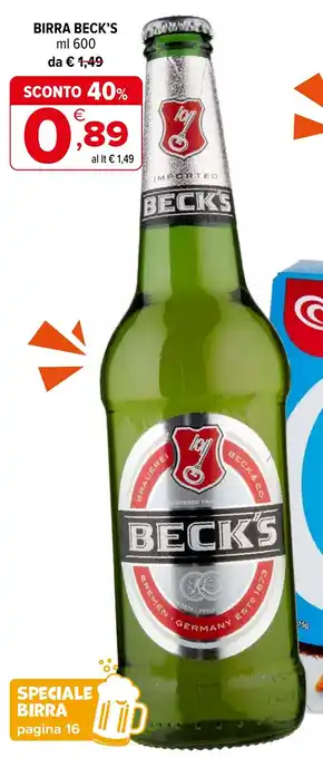 Iperal Birra BECK'S offerta