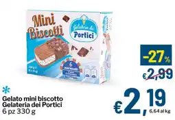 Qui Discount Gelato mini biscotto Gelateria dei Portici offerta