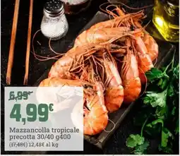 Banco Fresco Mazzancolla tropicale precotta 30/40 offerta