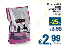 Qui Discount Croccantini gatti sterilizzati Genus offerta