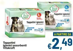 Qui Discount Tappetini igienici assorbenti Vitakraft offerta